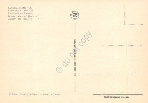 Cartolina Lamezia Terme Nicastro Panorama case anni '80 | Immagine Gallery 2