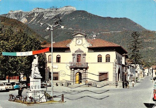 Cartolina Lamon Palazzo Comunale animata tricolore W 50 | Immagine principale