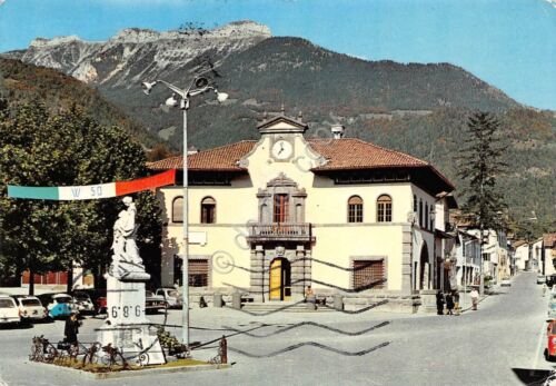 Cartolina Lamon Palazzo Comunale animata tricolore W 50