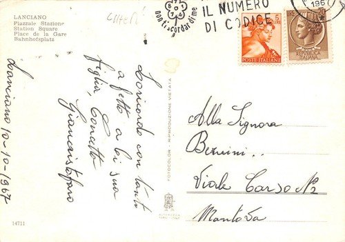 Cartolina Lanciano Piazzale Stazione 1967 | Immagine Gallery 2