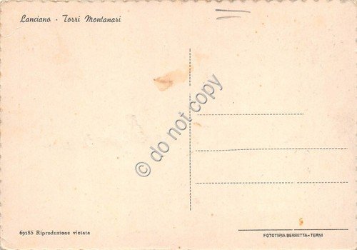 Cartolina Lanciano Torri Montanari animata