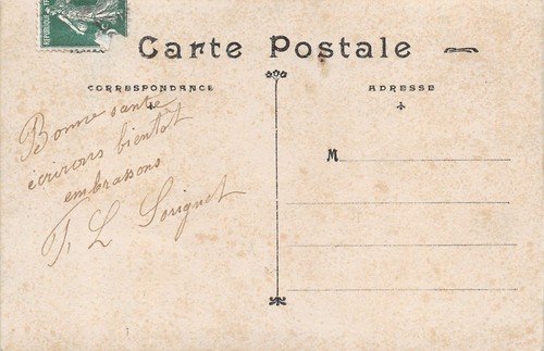 Cartolina Langage des Timbres foto di donna con fiori | Immagine Gallery 2