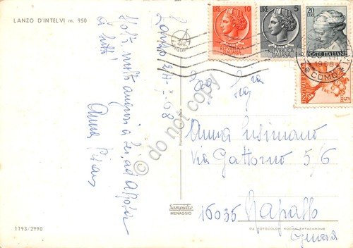 Cartolina Lanzo d'Intelvi 1968 panorama | Immagine Gallery 2