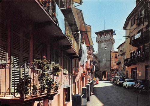 Cartolina Lanzo Torinese Antica Torre 1975