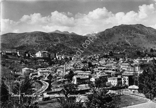 Cartolina Lanzo Torinese Panorama anni '60