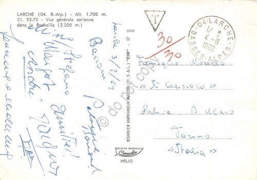 Cartolina Larche vue generale arienne 1969 | Immagine Gallery 2