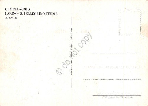 Cartolina Larino San Pellegrino Terme Gemellaggio vedute (Bergamo) | Immagine Gallery 2