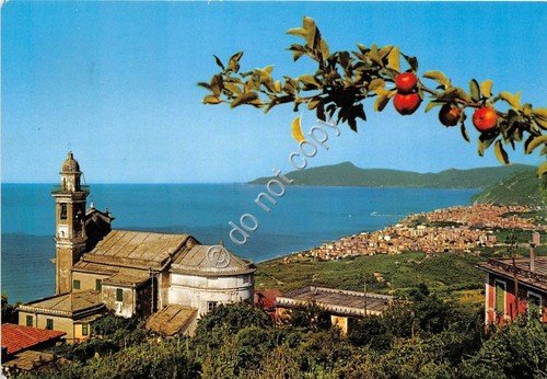 Cartolina Lavagna Panorama da San Giulia 1968