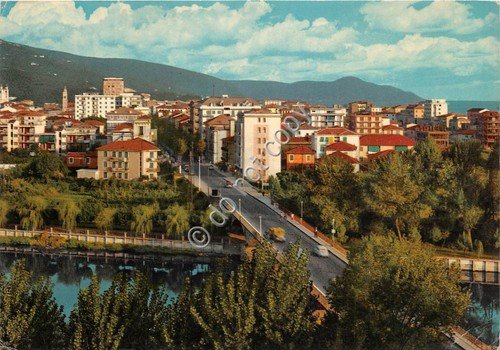 Cartolina Lavagna Panorama Fiume Entella