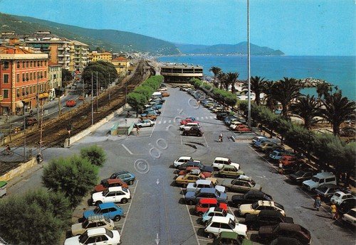 Cartolina Lavagna Piazza Milano 1989 auto | Immagine principale