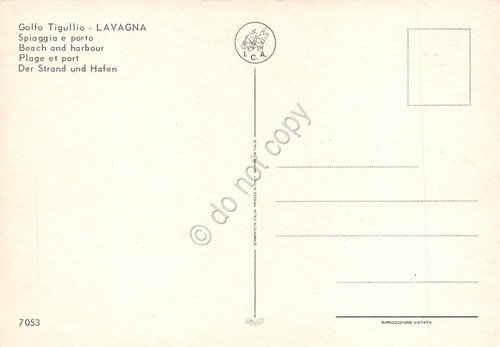 Cartolina Lavagna spiaggia e porto Pin up | Immagine Gallery 2