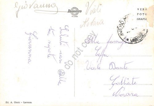 Cartolina Laveno Panorama anni '50