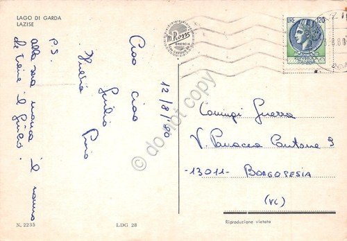 Cartolina Lazise vedute varie città 1980 grafica (Verona) | Immagine Gallery 2