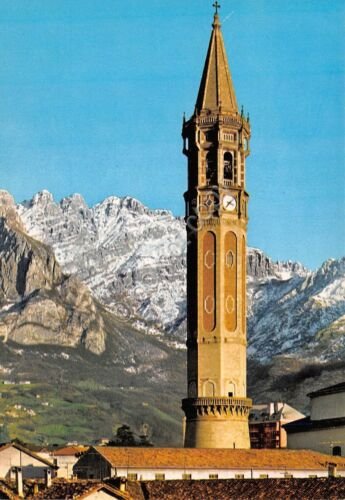 Cartolina Lecco Campanile poligonale Monte Resesgone