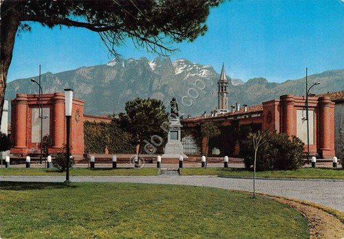 Cartolina Lecco lungolago Monumento a Stoppani | Immagine principale