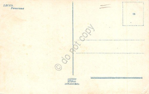 Cartolina Lecco Panorama illustrata