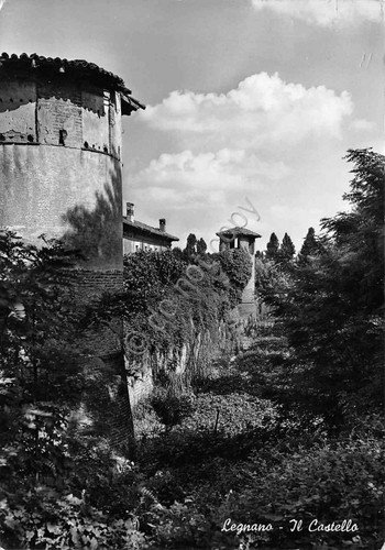 Cartolina Legnano il Castello 1954