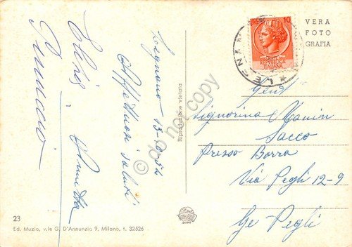 Cartolina Legnano il Castello 1954 | Immagine Gallery 2