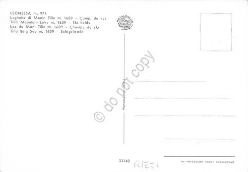 Cartolina Leonessa Campi di sci skilift sciatori Laghetto di Monte … | Immagine Gallery 2