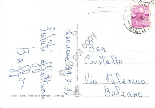 Cartolina Leonessa Panorama 1964