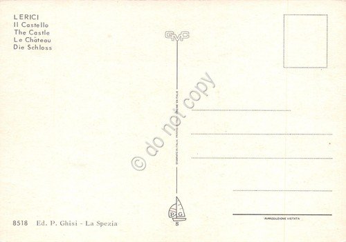 Cartolina Lerici Castello barche Ligabue (La Spezia) | Immagine Gallery 2