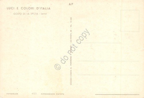 Cartolina Lerici Golfo La Spezia vista parziale giardini e mare | Immagine Gallery 2