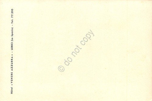 Cartolina Lerici Hotel Venere Azzurra dal mare anni '60 | Immagine Gallery 2