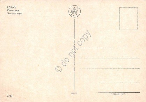 Cartolina Lerici Panorama (La Spezia)