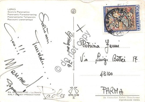 Cartolina Lerici panorama Paperino 1976 (La Spezia) | Immagine Gallery 2