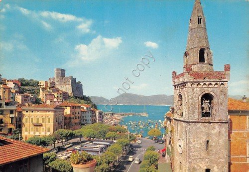 Cartolina Lerici scorcio paese porto campanile di San Rocco anni … | Immagine Gallery 1