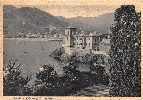Cartolina Levanto Miramare e panorama 1942
