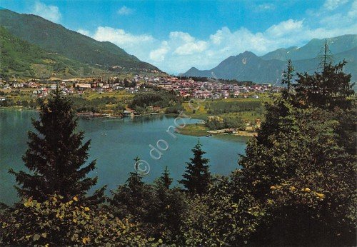 Cartolina Levico Terme lago e panorama dal lago anni '80 | Immagine principale