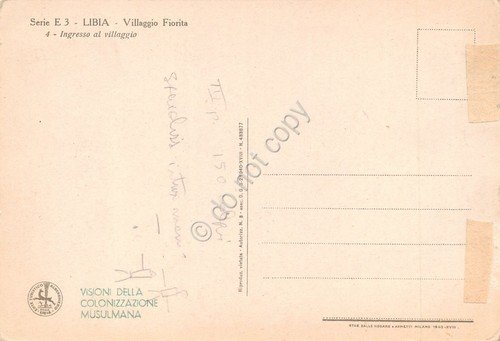 Cartolina Libia Villaggio Fiorita animata anni 40 serie E3 N.4 … | Immagine Gallery 2