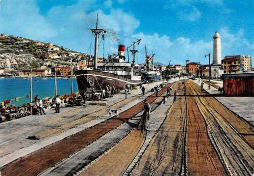 Cartolina Licata Porto Barche reti pescatori