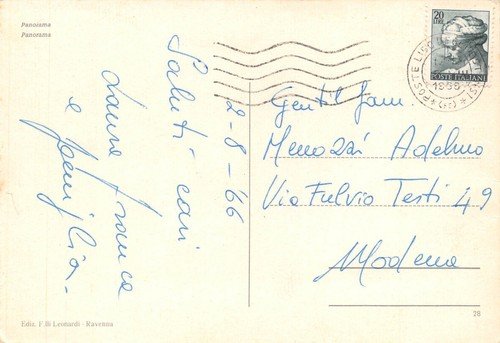 Cartolina Lido degli Estensi Vedutine (Ferrara)