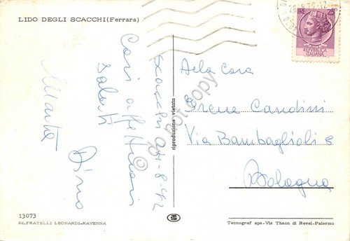 Cartolina Lido degli Scacchi panorama parziale paese | Immagine Gallery 2