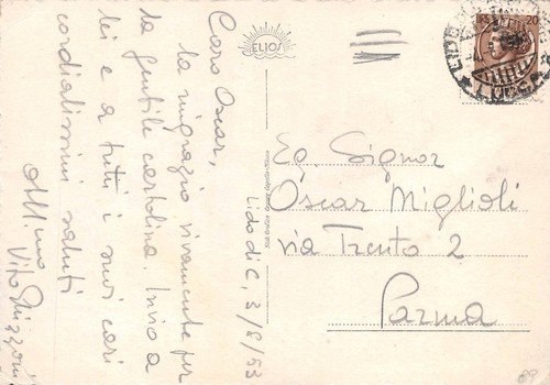 Cartolina Lido di Camaiore Grande Albergo Riviera 1953 | Immagine Gallery 2