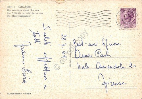 Cartolina Lido di Camaiore Viali lungomare animata 1969 | Immagine Gallery 2