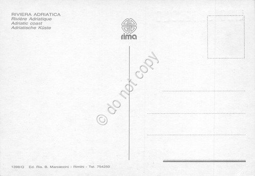 Cartolina Lido di Jesolo porto al tramonto barche piccole (Venezia)