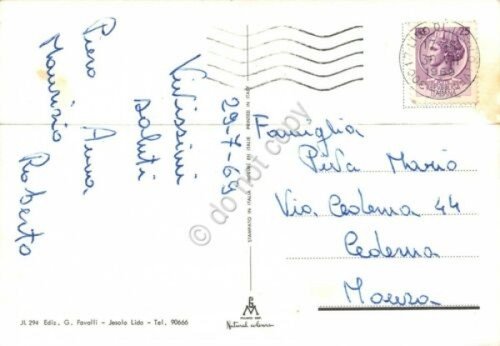 Cartolina Lido di Jesolo vedute 1969 (Venezia) | Immagine Gallery 2
