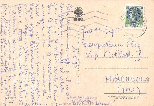 Cartolina Lido di Spina Camping Spina 1980 Vedutine