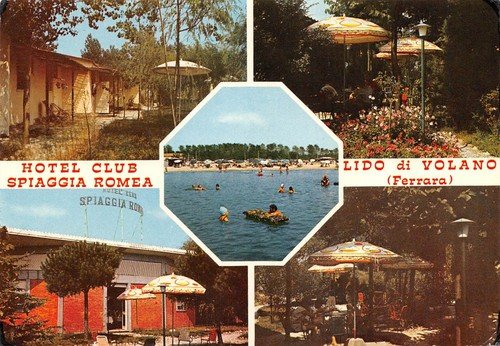 Cartolina Lido di Volano Hotel Club Spiaggia Romea Vedutine