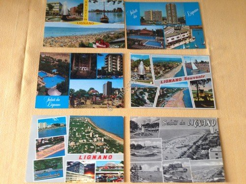 Cartolina Lignano lotto di 6 cartoline con vedutine VG e … | Immagine principale