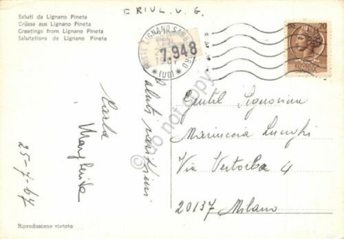 Cartolina Lignano Pineta veduta 1967 (Udine) | Immagine Gallery 2