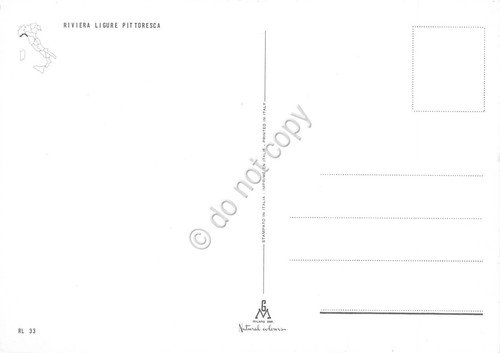 Cartolina Liguria scorcio fra i carruggi