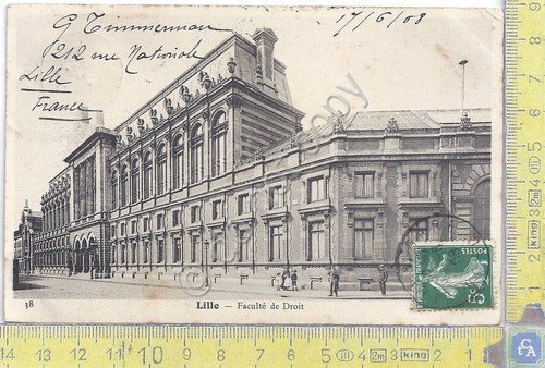 Cartolina Lille - Faculte de Droit - Vg France Congo …