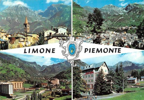 Cartolina Limone Piemonte 4 vedute panorama (Cuneo) | Immagine principale