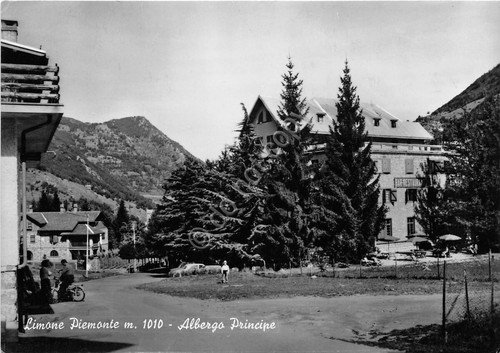 Cartolina Limone Piemonte Albergo Principe 1963 (Cuneo)