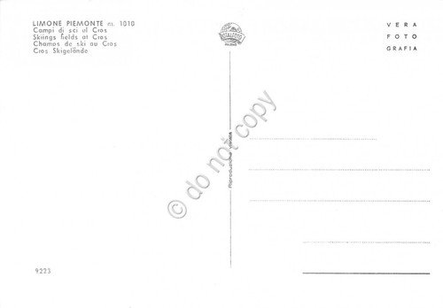 Cartolina Limone Piemonte Campo di sci al Cros animata sci … | Immagine Gallery 2