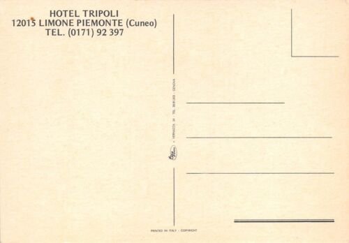 Cartolina Limone Piemonte Hotel Tripoli